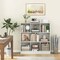 Costway 8-Cube Bookcase 41" Wooden Toy Storage Organizer for Kids Bookshelf Natural/White